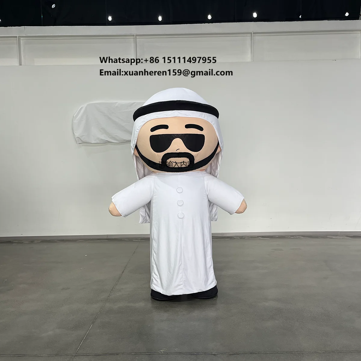 

Inflatable Saudi Arabia Adult Mascot Costume Arabic Muslim Party Mascot Costume Oman Arab Man Mascot Costume Cartoon Character