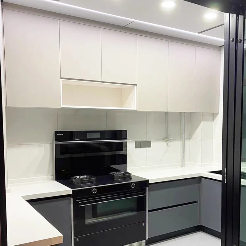 Cabinet Stove Integrated Cabinet Storage Kitchen Light Luxury ENF Grade Granular Board Integrated Cabinet