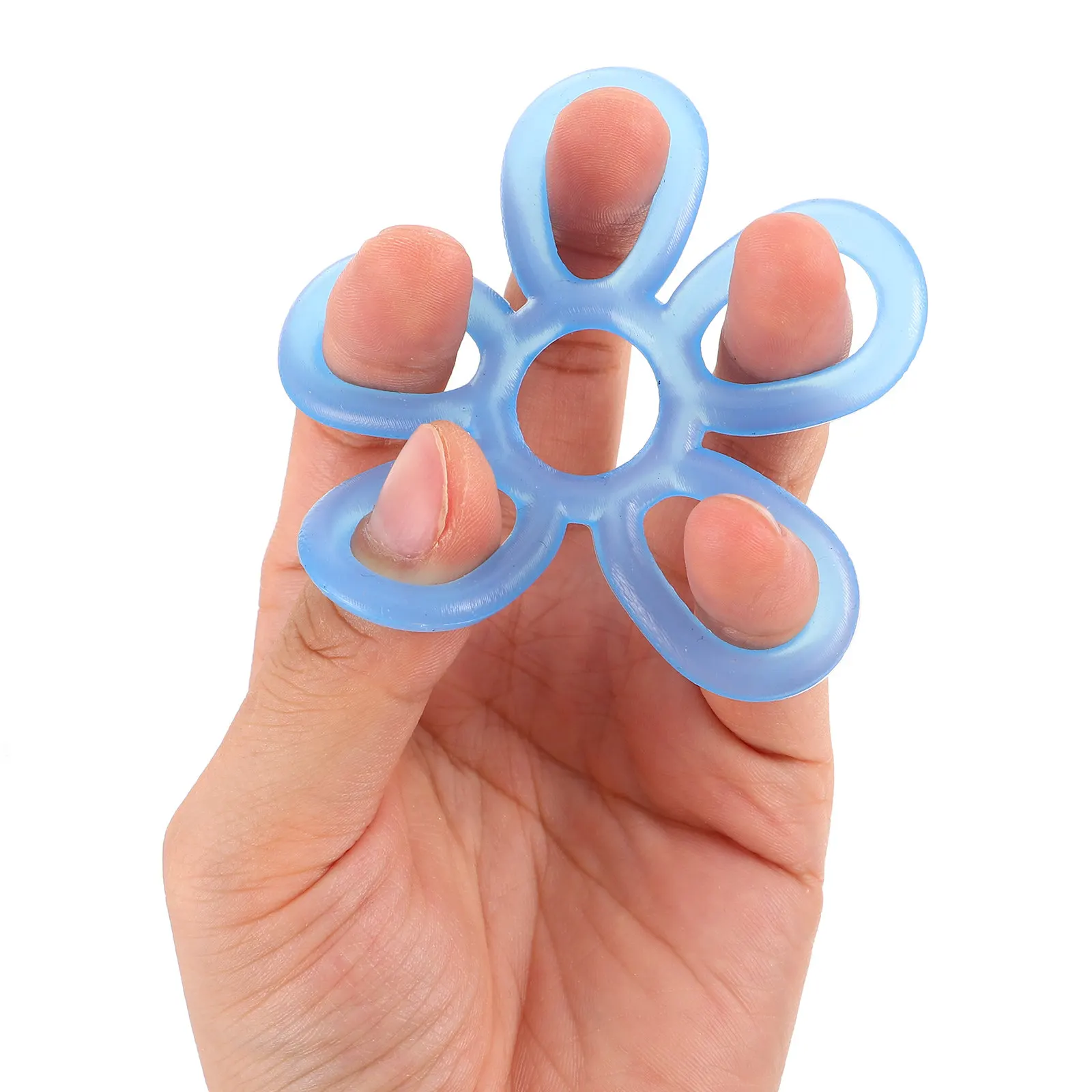 3Pcs Finger Strengthener Flower Shape Silicone Hand Trainer for Musicians Typists Hand Muscle Rehabilitation Thumb Strengthener