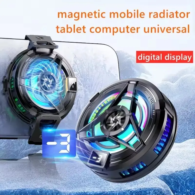 

ZLRLMHY Magnetic Semiconductor 2-in-1 Mobile Phone Radiator SL17 Back Clip Cooling Suitable for Mobile Phone Cooling Radiator