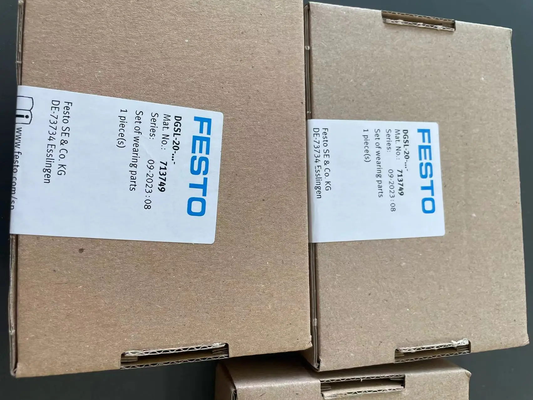 festo brand conjunto de pecas de uso dgsl20 713749 serie m4 original 01