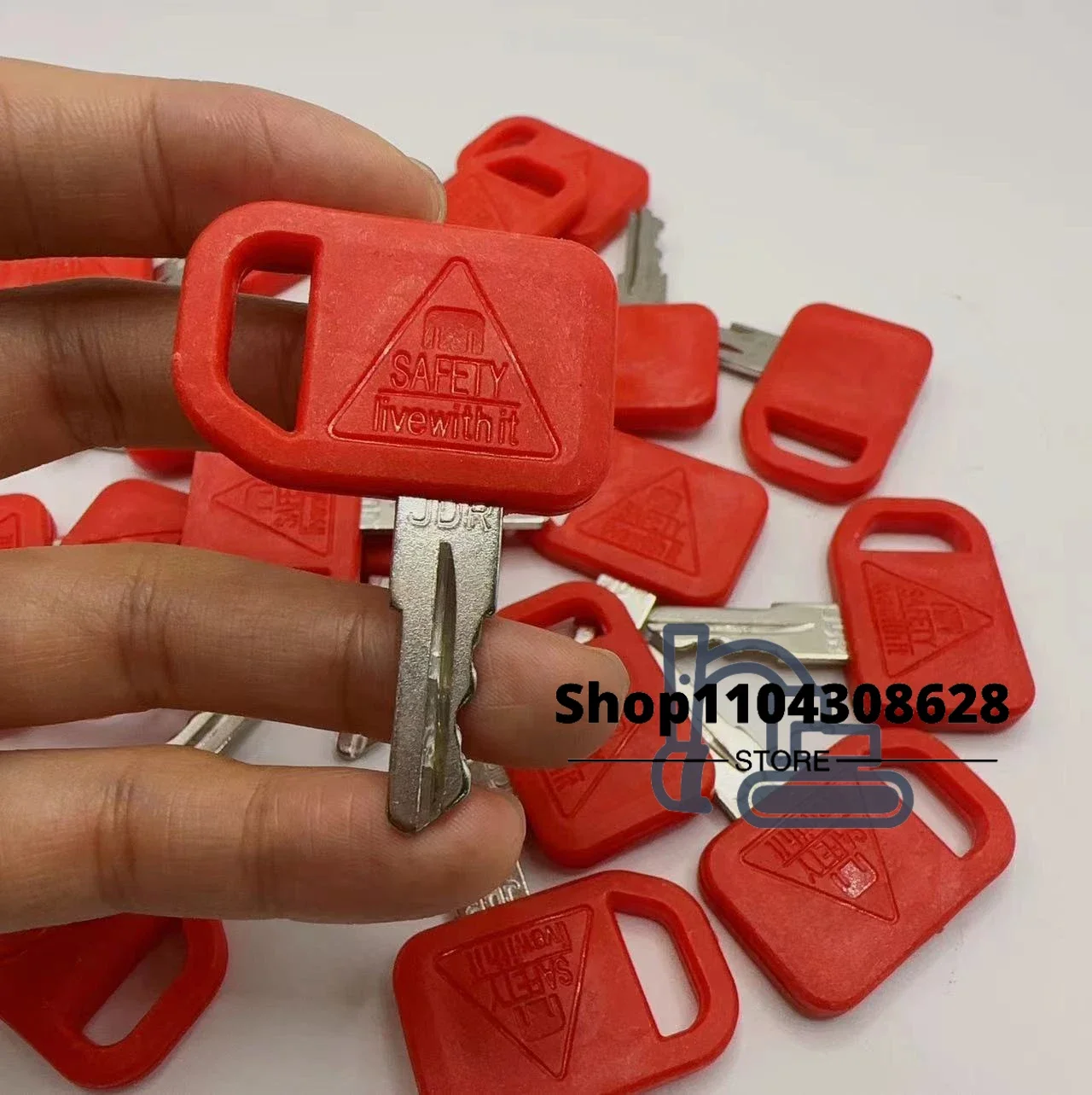 50PCS Ignition switch keys for H800 / JDG / JDR / JDS Excavator Key Accessories