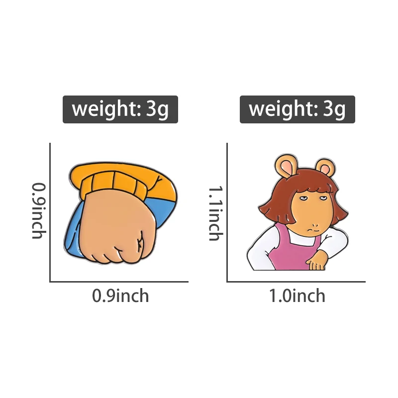 Cartoon TV Serie Emaille Pins Esoterische Magische Kugel Abzeichen Revers Broschen Erdferkel Animierte Film Filme Schmuck Für Freunde – Detail 6