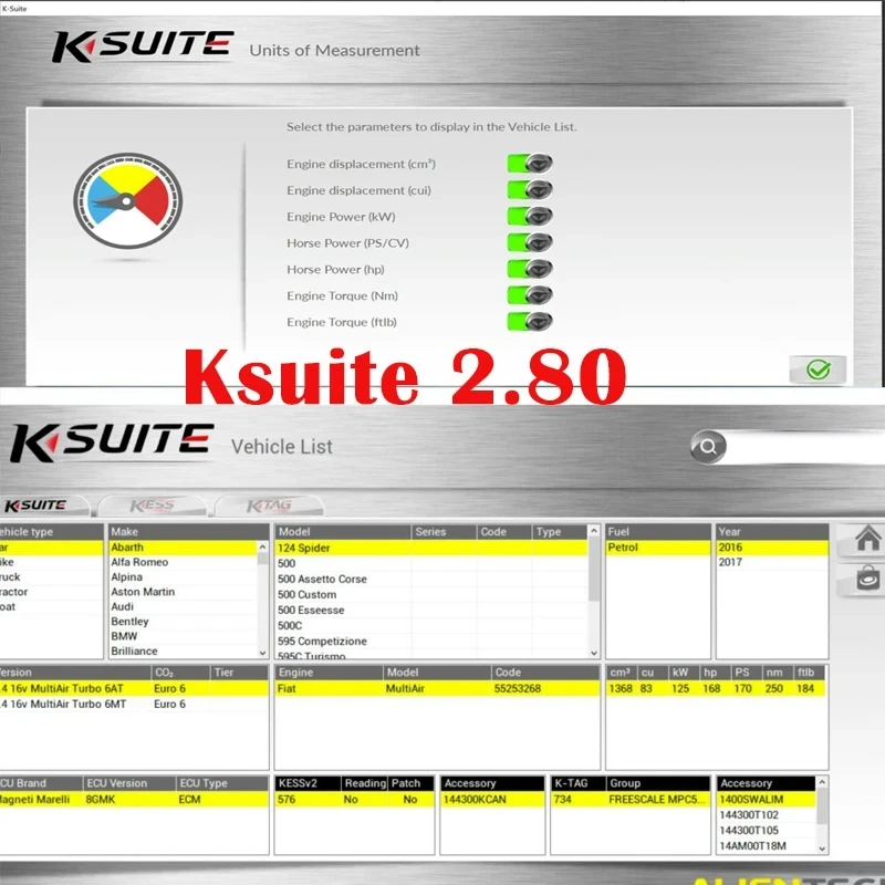 Ksuite 2.80 Newest software work with K E S S V2 V5.017 for Cars/Trucks/Bikes/Tractros optimized running speed improved wake up