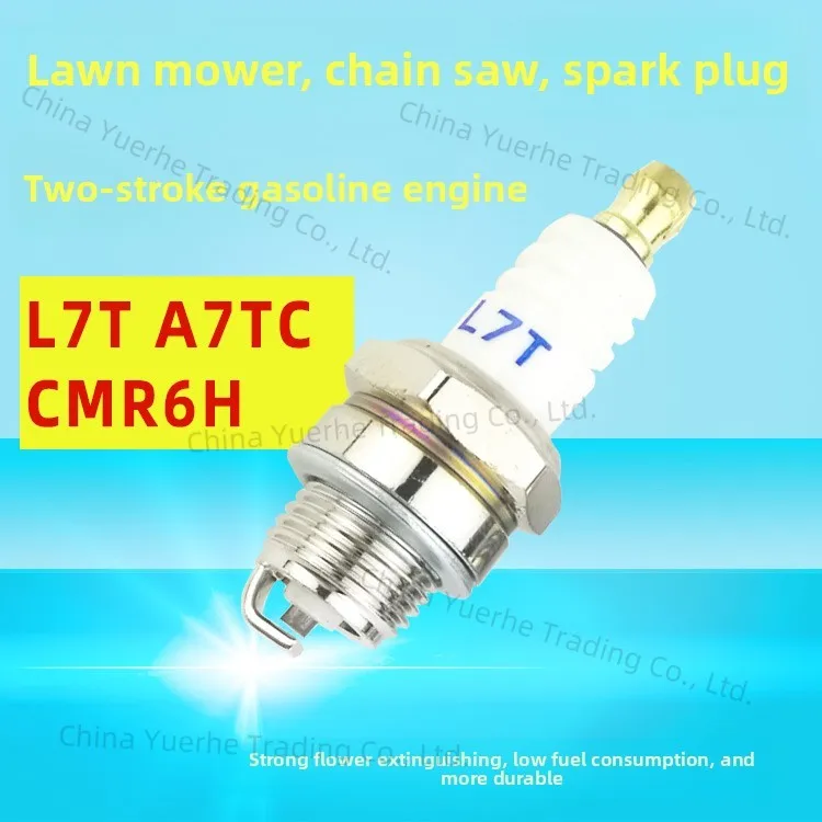 Lawn mower trimmer chainsaw vibrating ruler two-stroke L7T CMR6H A7TC CMR7H gasoline engine spark plug