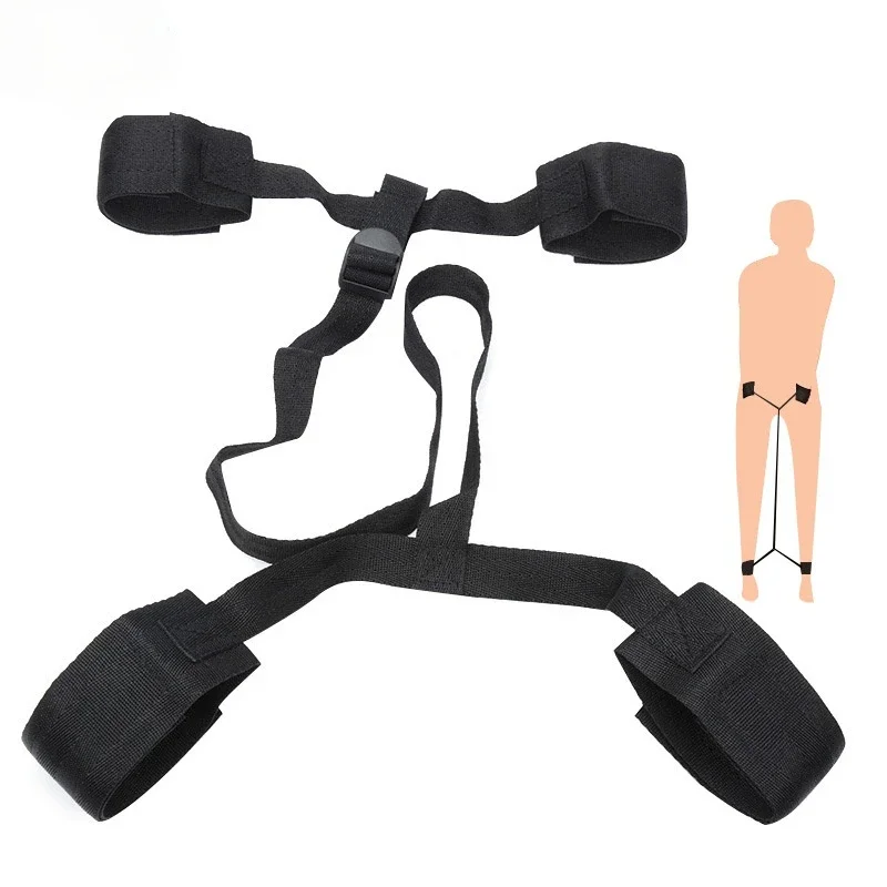 Bdsm 칼라 수갑 및 발목 커프, 속박 로프, 섹스 구속 세트, 페티쉬 노예 하네스 스트랩, SM 성인 게임, 커플용 섹스 토이