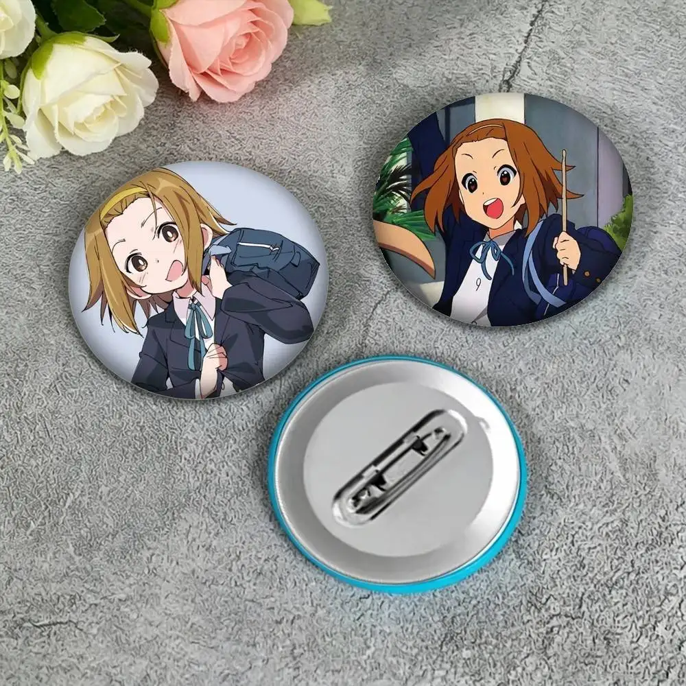 K-K-On R-Ritsu Tainaka Drummer Beat  25 32 44 58 75mm Badges Personalized Round Brooches Pins Accessory Gift