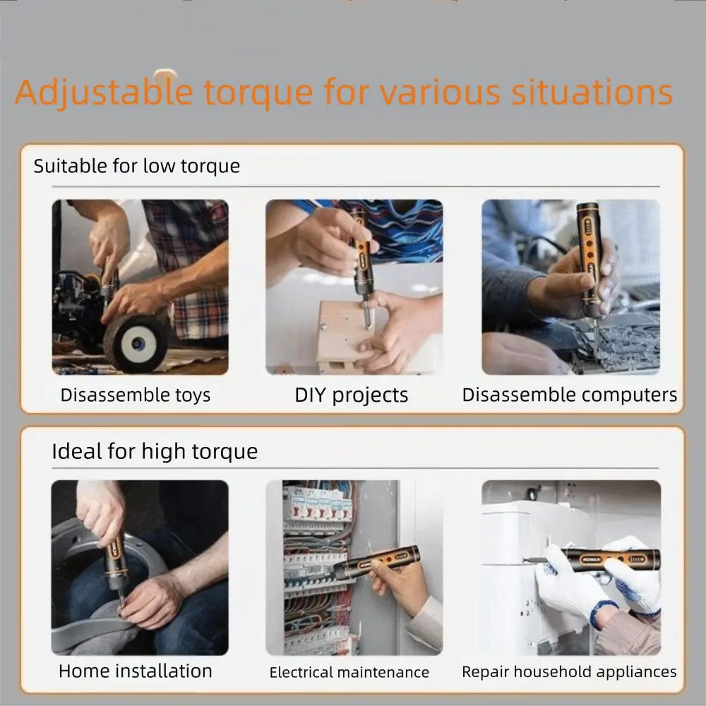 

New 4.2V Power Tools Set Cordless Design Rechargeable Cordless Screwdriver Multi-function Lightweight Lithium Battery Drill