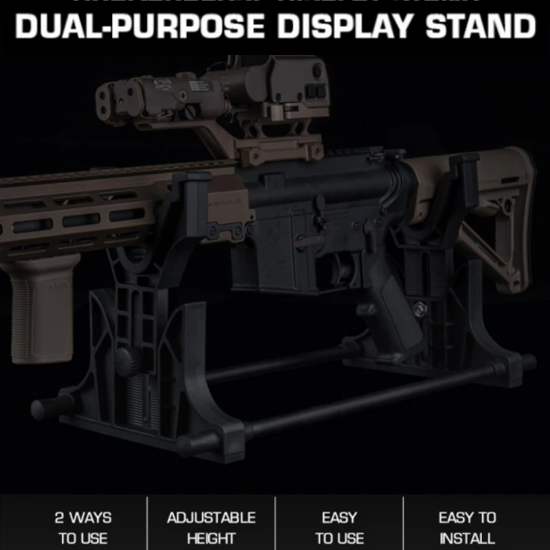

Rifle launcher decorative display dual-use exhibition stand, can be fixed to walls or placed on a flat surface