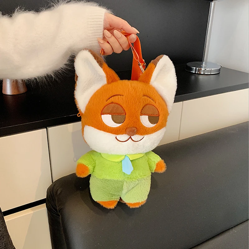 ディズニー ズートピア ぬいぐるみ 23cm ニック・ワイルド ジュディス・ラーヴァーン・ホップス かわいい人形 クロスボディで着用可能 クリスマスや誕生日のギフトに