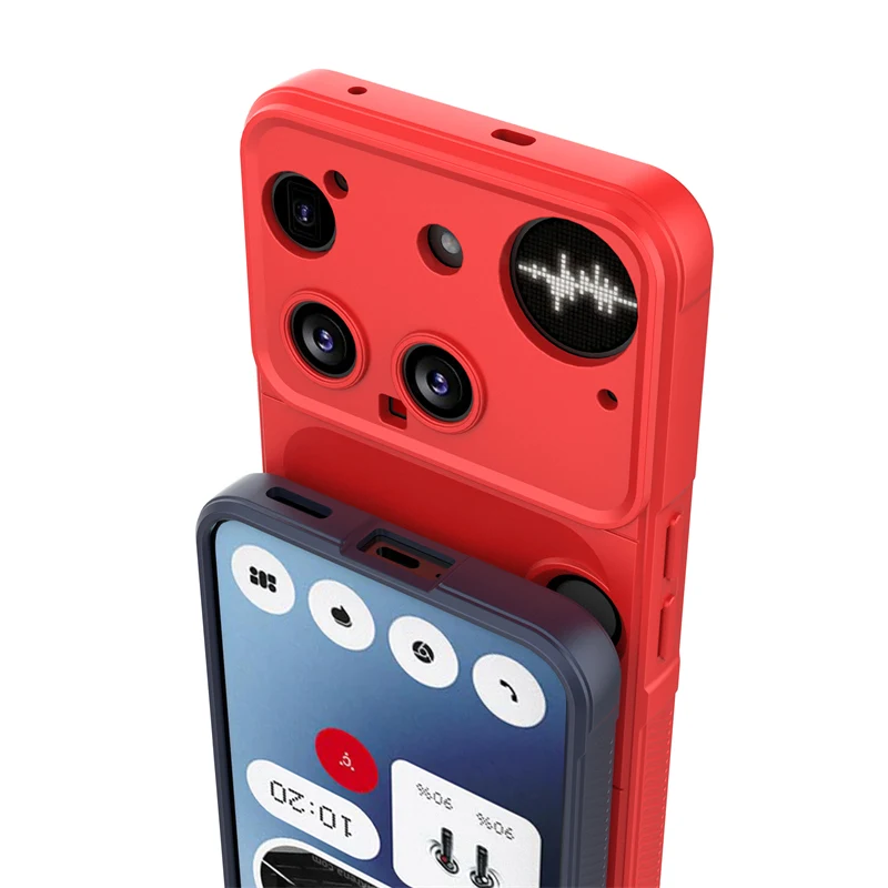 Schlichte Gummi-Handyhülle für Nothing Phone (3) Schutzhülle für Nothing Phone3 Cari Santo Funda Para Rückseite für Nothing Phone 3