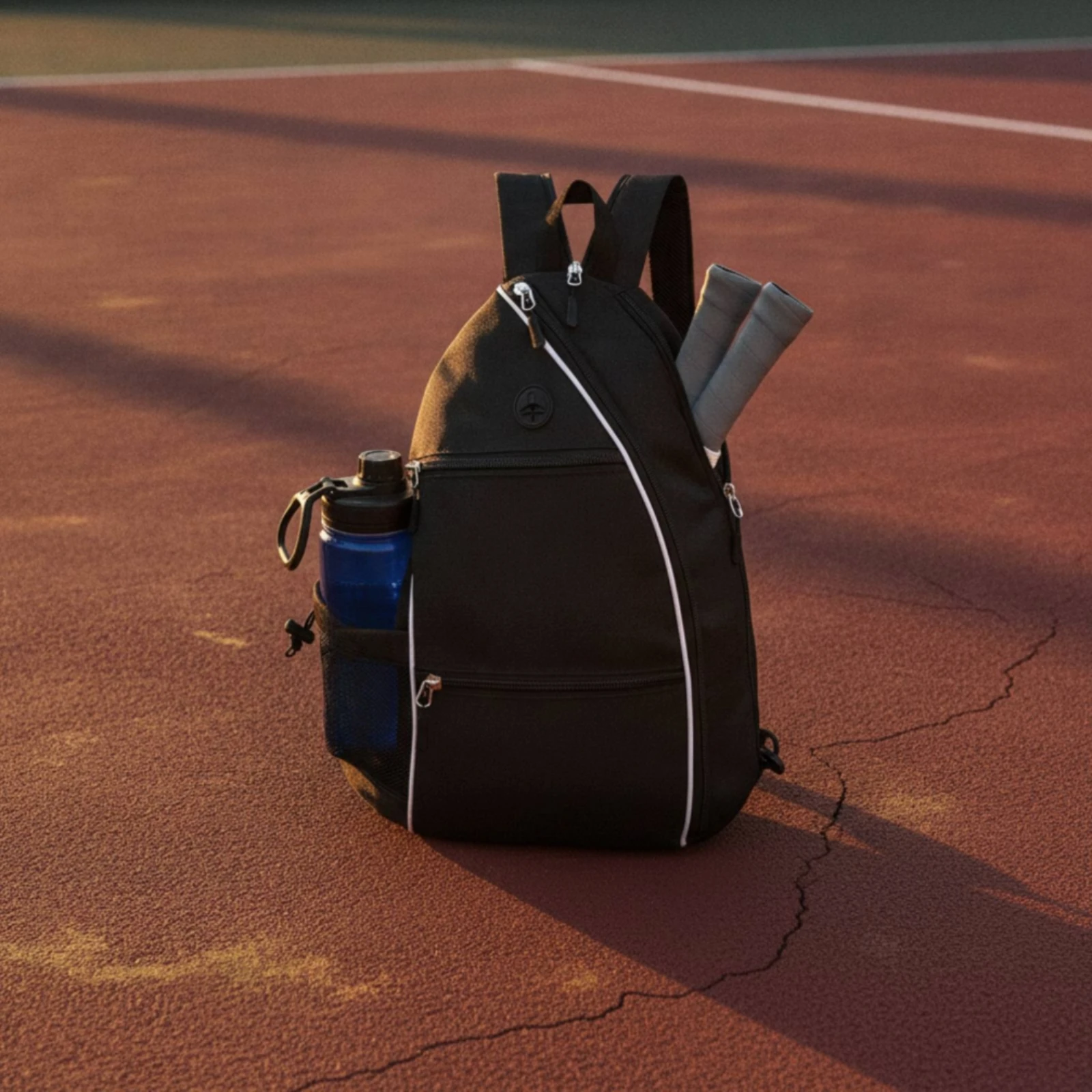 Pickleball Backpack Sturdy Tennis Backpack Bag with Water Bottle Holder Compact Tear-Resistant for Commuters, Travel