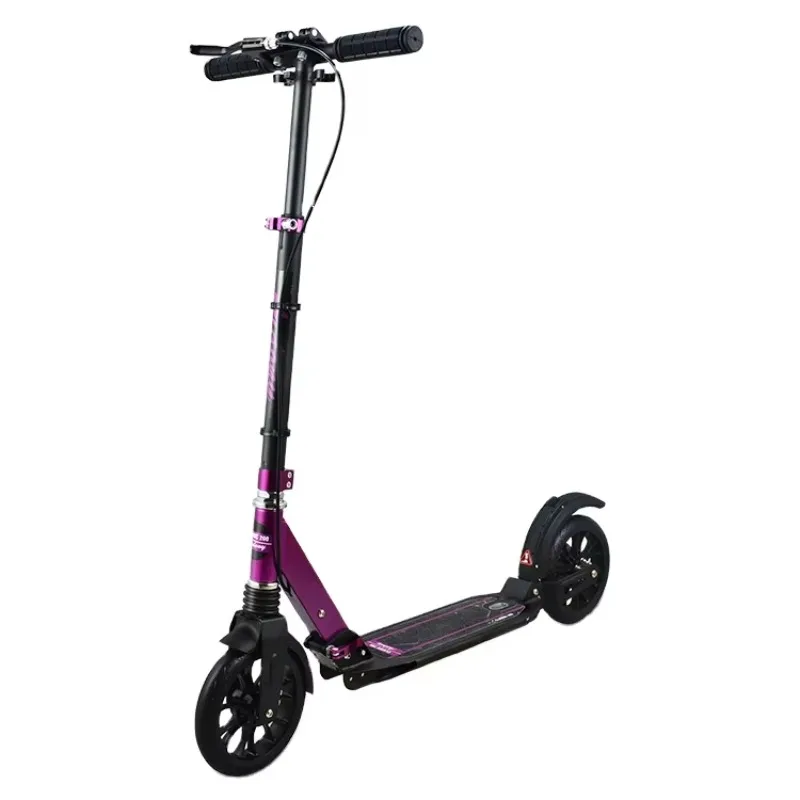 

STLF Portable Adjustable Shock Absorption Kids Adults Kick Scooter for 2 Wheels Kids Kick Scooter