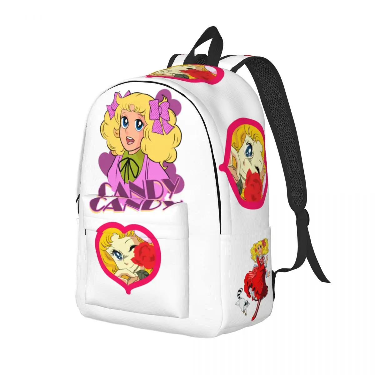 Candy Candy Cartoon for Teens Student School Bookbag Daypack Middle High College Sports