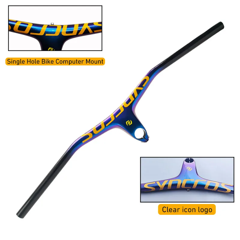 Syncros Carbon Fiber Integrated MTB Handlebar 28.6mm -17 Degree 60-100mm Bike Accessories - view 5