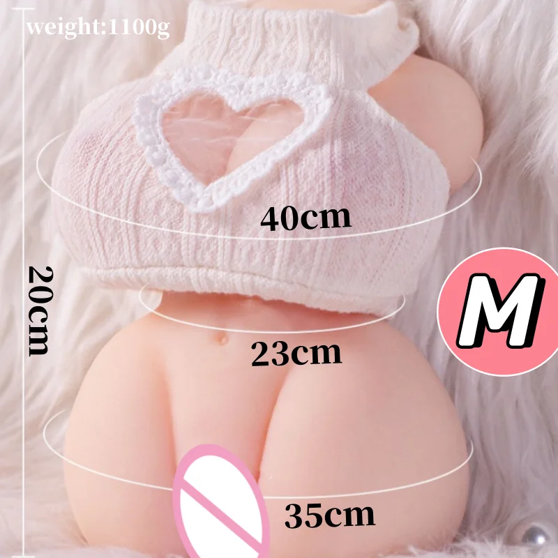 New Pussy Sex Toys For Men Realistic Pocket Adult Vagina Sex Dolls Pussy With Breasts 3D Vaginas Small/Large 18+ Half Body Doll