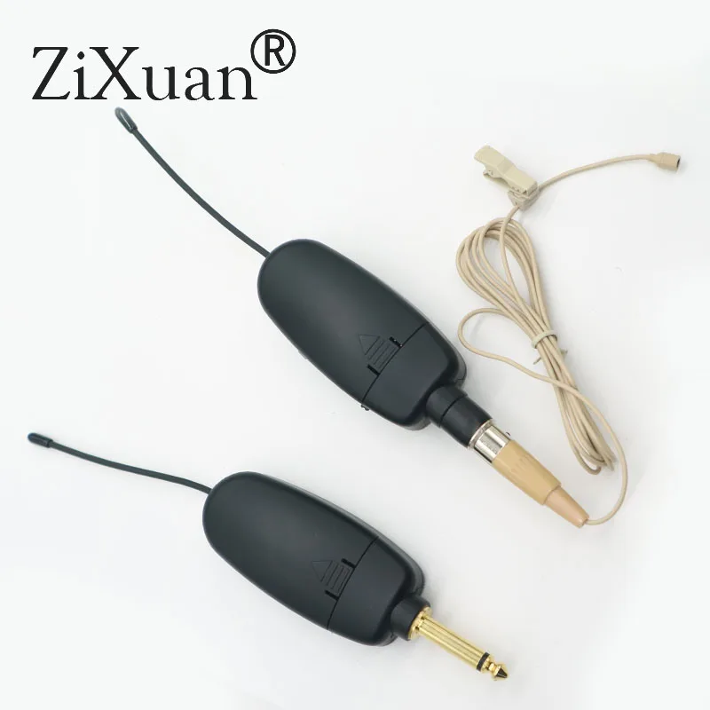 UHF Wireless Microphone Single Channel Recording condenser stage Lavalier Mic Lithium Battery 30m Receiving Distance