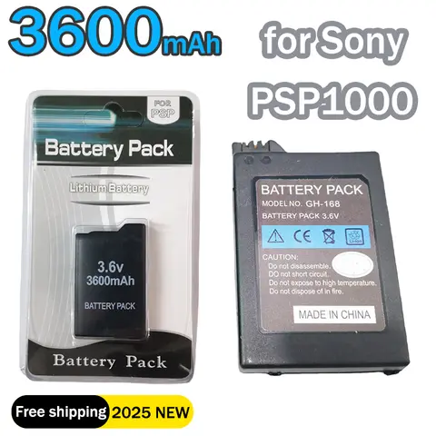 1-10pcs for Sony PSP1000 PSP-110 Game Console 3.6V 3600mAh Built-in Host Battery Lithium Cell PlayStation Portable Gamepad