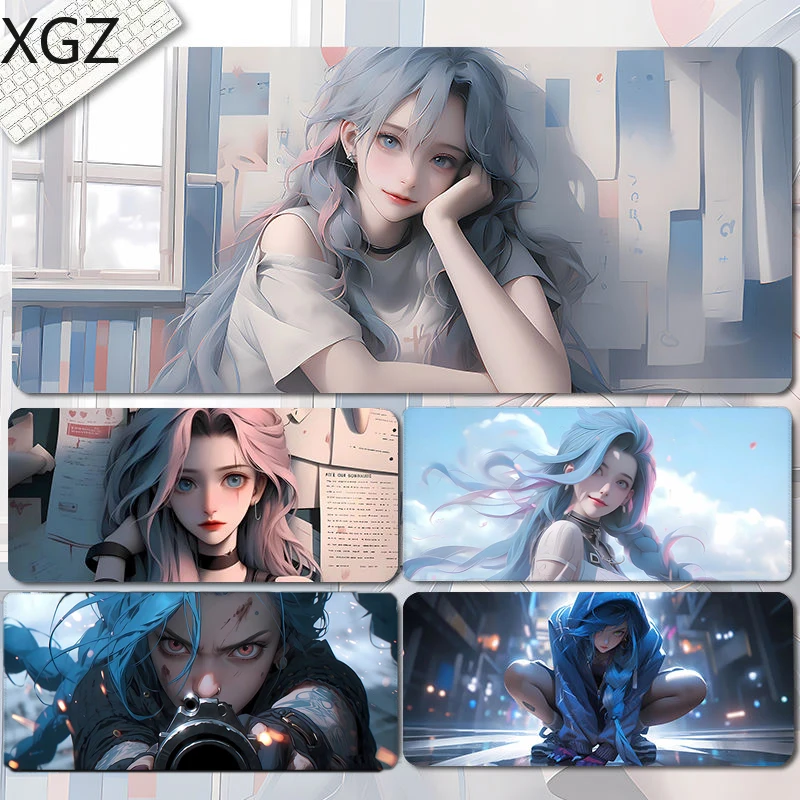 XL XXL Arcane Anime Girl Computer Mat Customized MousePad Gamer Desk Protection Desk pad Carpet Computer Accessories Gaming