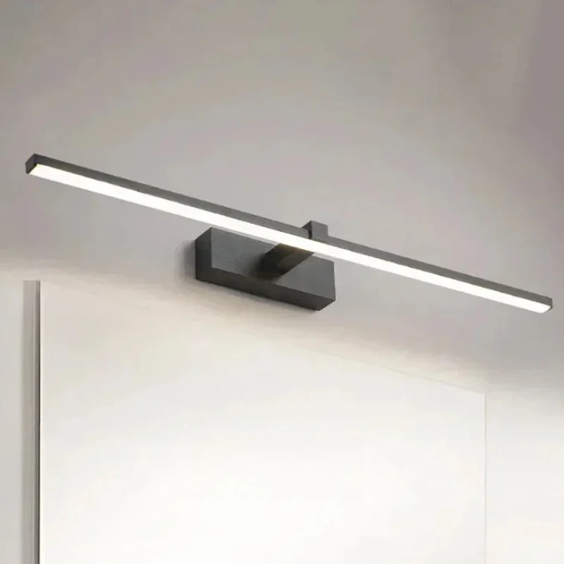 Modern LED Wall Lamp Bathroom Hardwares Sconce Three Colors Lights Bathroom Bath Mirror Line Home Decor Lighting Fixture
