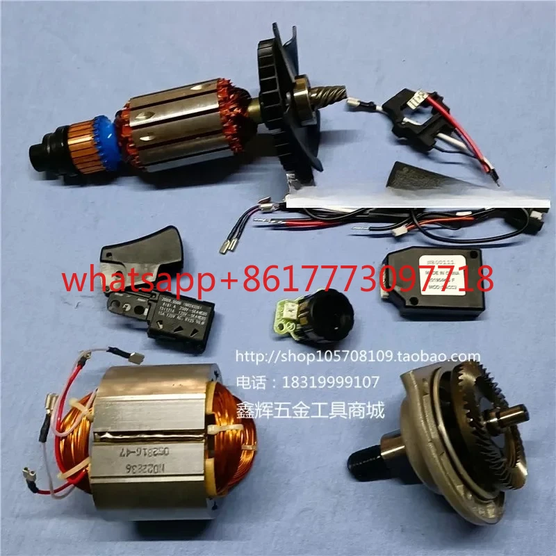 DWP849X D6138 Polishing Machine Original Rotor Stator Speed Control Switch Brush Accessories