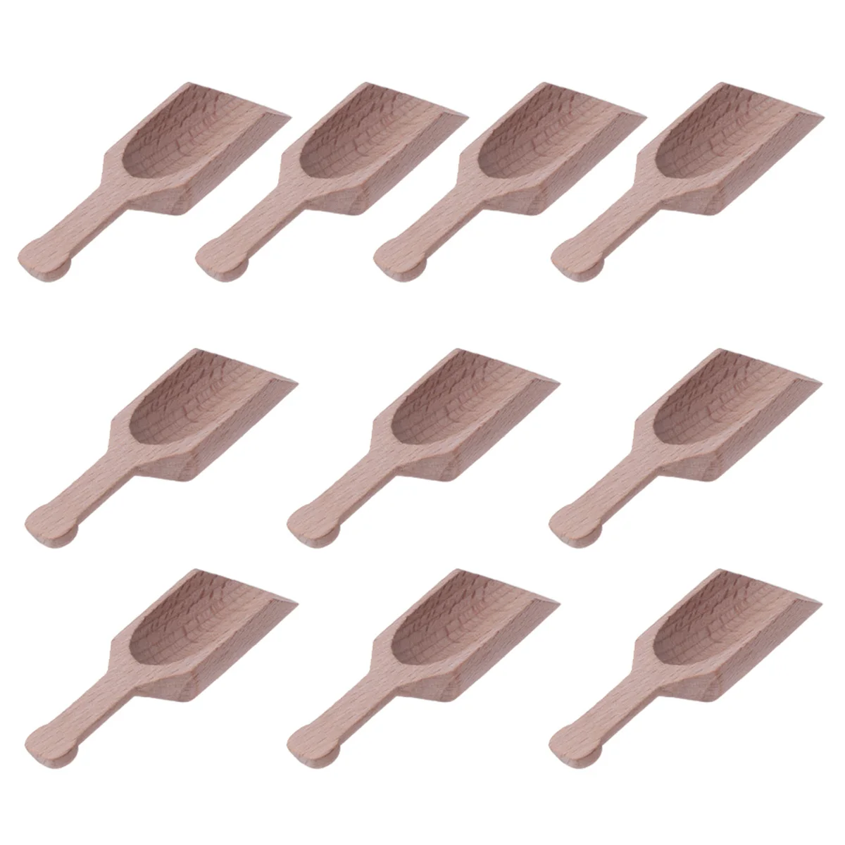 

10 Pcs Wooden Tea Shovel Kitchen Bathroom Scoop Spice Spoon Teaware Home Coffee Flour Sugar Candy Laundry
