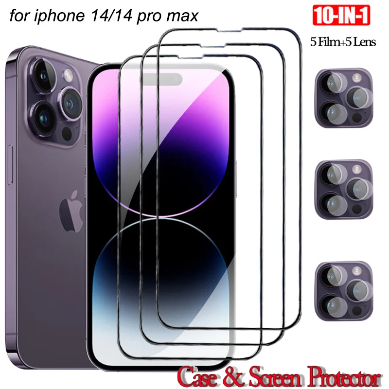 iphone 15 pro max tempered glass for iphone 14 pro max cristal protector iphone 14 plus 14 pro protection case iphone14 pro max shockproof cover iphone 14pro screen protector apple iphone 15 pelicula accessories