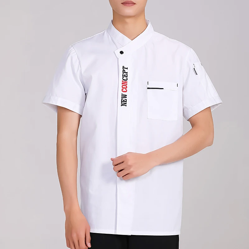 Chef Uniform For Men Women With Logo Restaurante Personalized Cook Clothes Shirt Short/Long Sleeves Jacket Works Shirts Top Desi