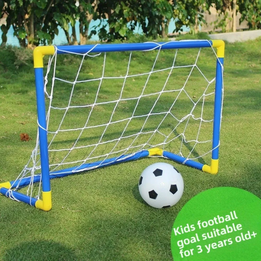 Foldable Football Goal Net Mini Soccer Gate Post Frame Set for Children Indoor Outdoor Sports Training Equipment