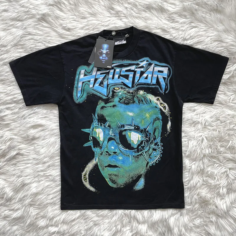 STUDIOS Future Short Sve American High Street Boys Alien T-shirt round Neck Short Sleeve Printed Youth Fashion Summer 2023