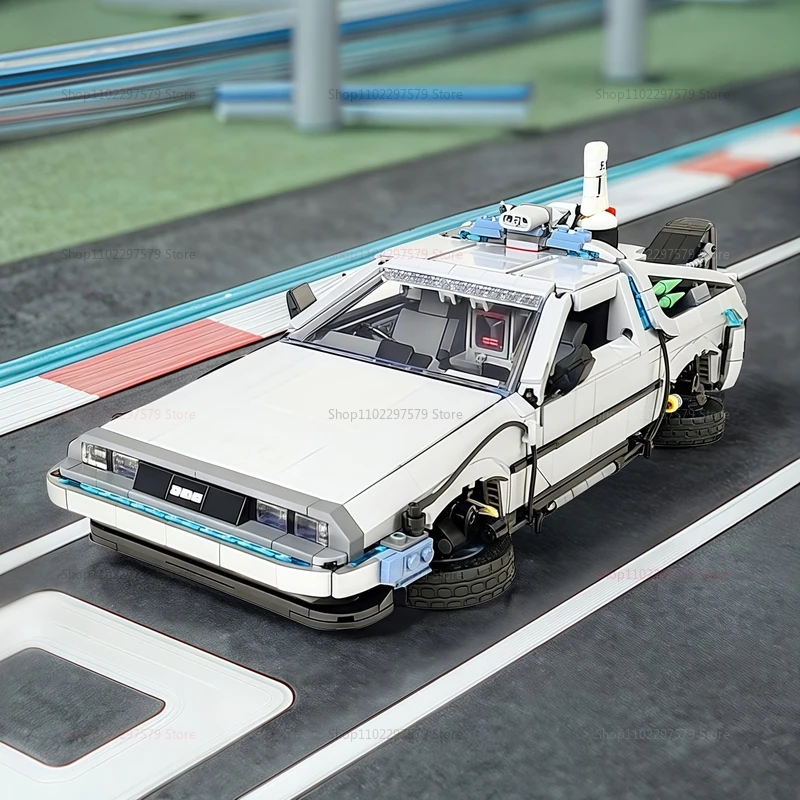 Back to the Future Time Machine Building Blocks 1872PCS Model Car Technical Brick Set Kids Adult Toys Gift