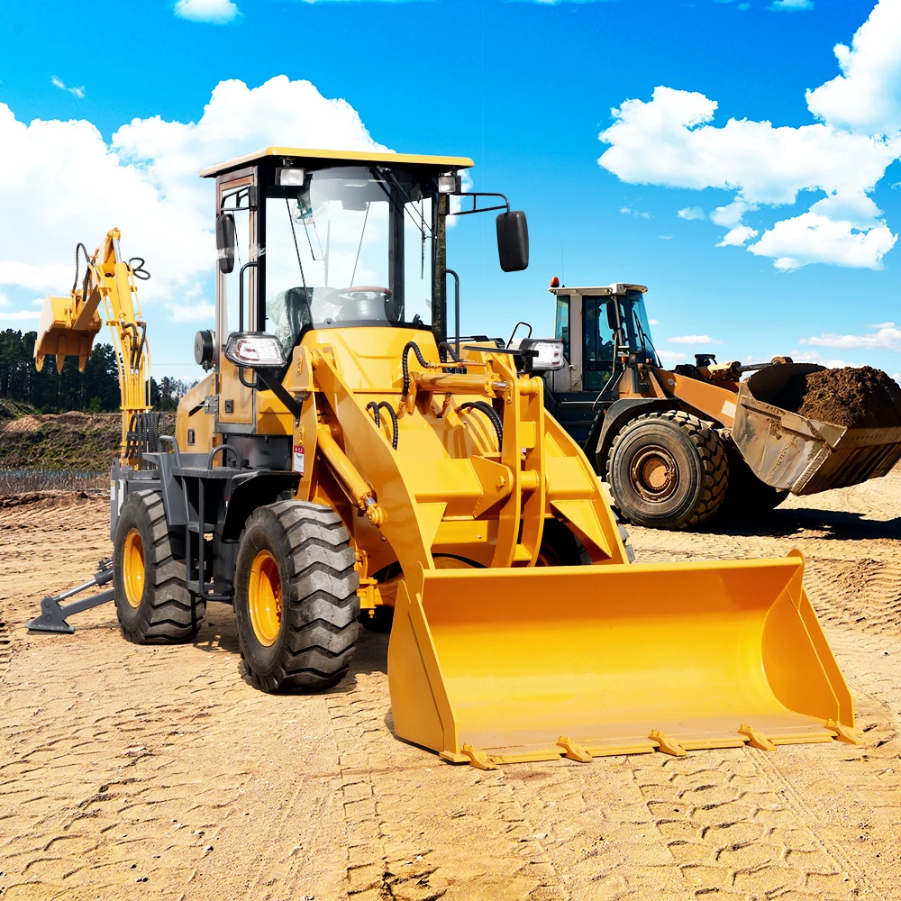 China Factory Epa Engine Wheel Loader Mini Backhoe Excavator Loader 4x4 Backhoe Loader For Sale