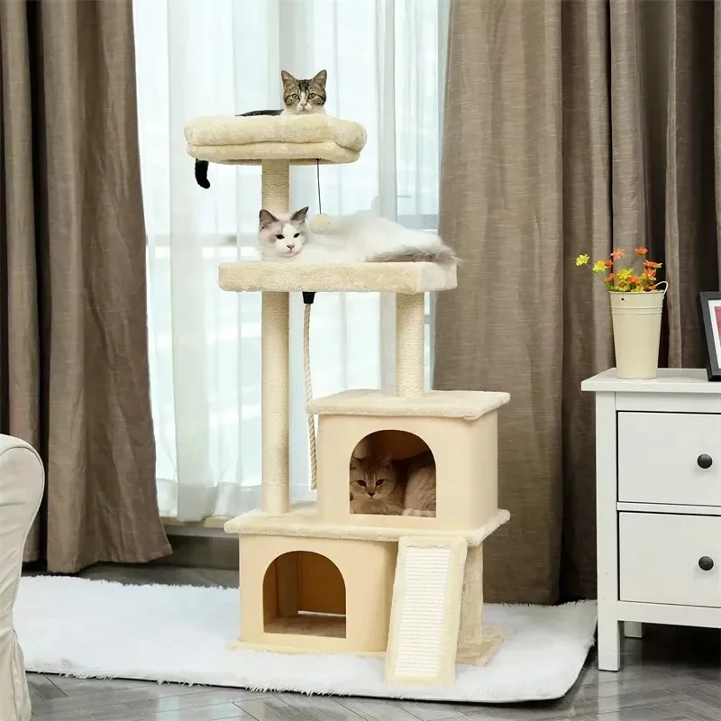 US Warehouse Multi-level Cat Tree House Tower Cat Furniture Scratching Post