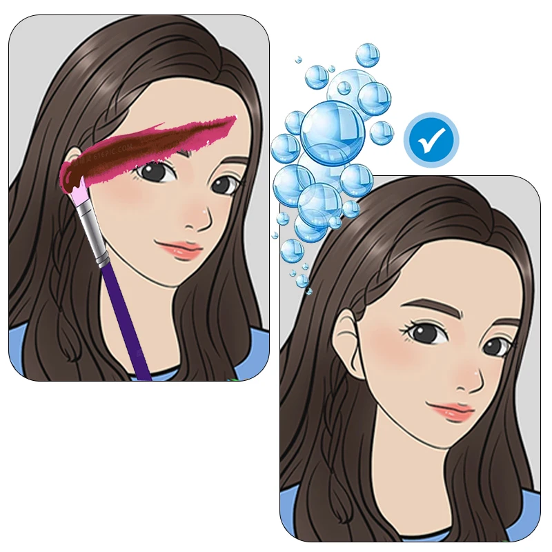 OPHIR A4 Face Paint Practice Board for Kids Reusable Colored Makeup Practice Template Creating Makeup Practice Stencil RT025