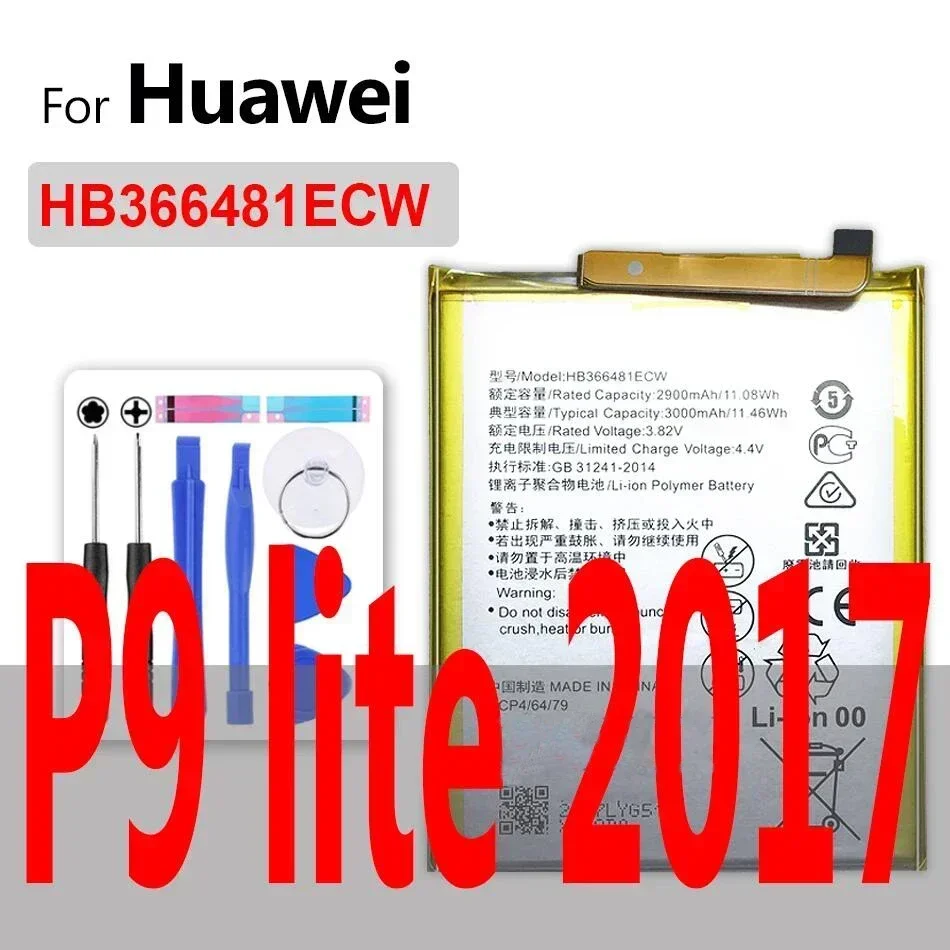 Battery for Huawei P8 P9 P10 P20 P30 P40 Pro Lite Max Plus/P smart 2019/Y5 Y6 II Y7 Y9 pro Prime 2017 2018 2019/A199 c8815 g606 image 3