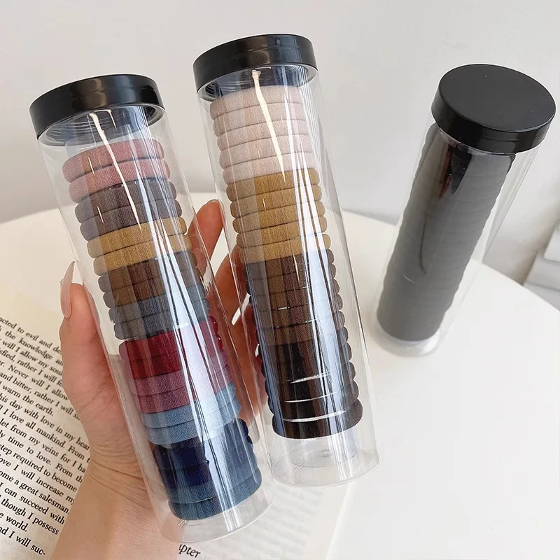 20PCS Fashion Women Simple Basic Elastic Hair Bands Ties Scrunchie Ponytail Holder Rubber Band Headband Girls Hair Accessories