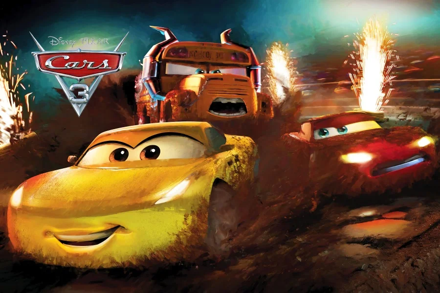 Disney Autos Mcqueen Thema Fotografie Vinyl Kulissen Angepasst Junge Geburtstag Party Weihnachten Hintergrund für Foto Studio