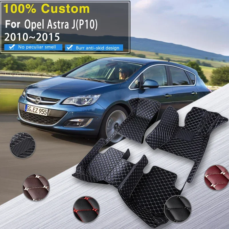 

Качественные автомобильные коврики для Opel Vauxhall Astra J P10 2010 ~ 2015 Anti-dirty Pad Tapete Automotivo Автомобильные коврики Полный комплект автомобилей Acc