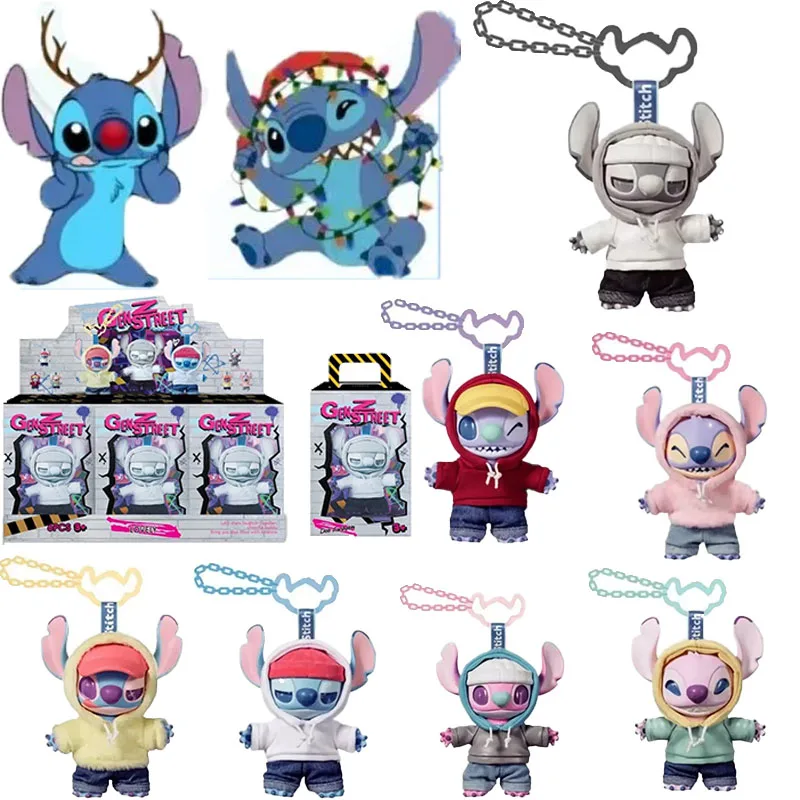 

Disney Lilo and Stitch Gen Z Street серии виниловая кукла слепая коробка аниме милый настольный орнамент кулон модная кукла сюрприз игрушка в подарок