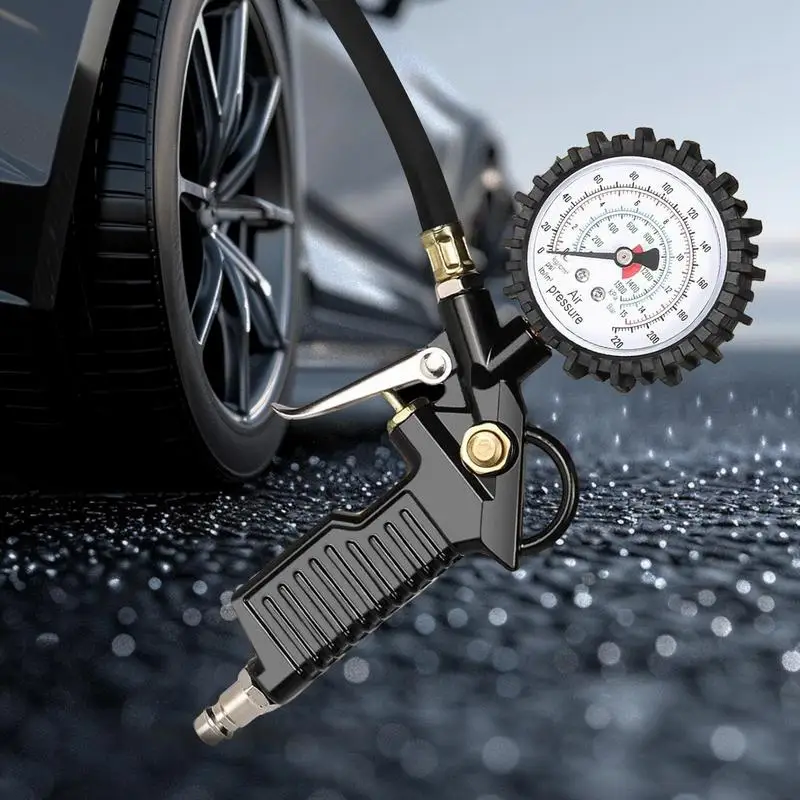

Car Tire Pressure Gauge Auto Tire Pressure Gauge Tire Inflator Auto Motorcycle SUV Inflator Pump Tire Repair Tool