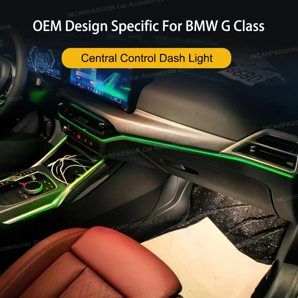Center console Dash ambient light For BMW 3 Series 4 Series G20 G21 G22 G26  G80 LED decorative lights in the car Ambient light