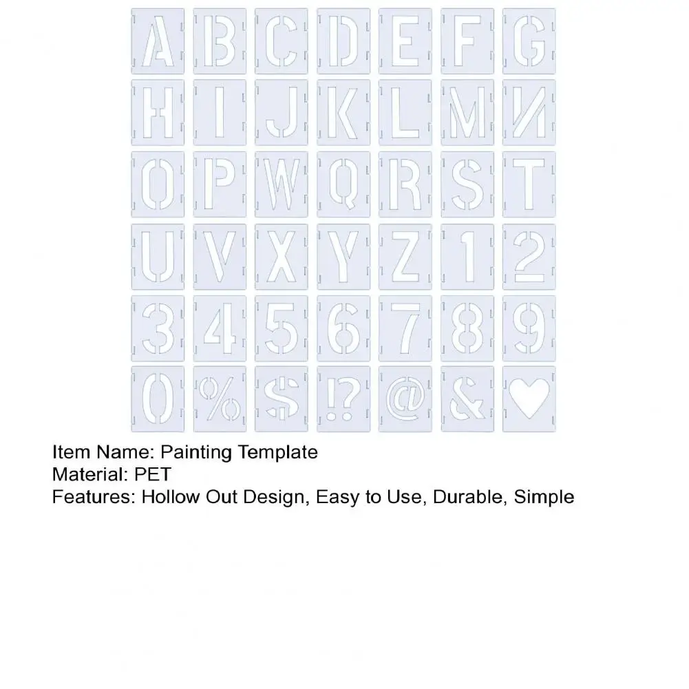 42 шт., шаблон для рисования