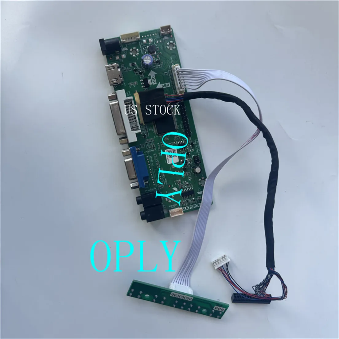 M.NT68676 Controller board HDMI-compatible VGA DVI for CLAA102NA0DCW CLAA102NA2CCN 1024X600 LED   Screen DIY panel 10.2