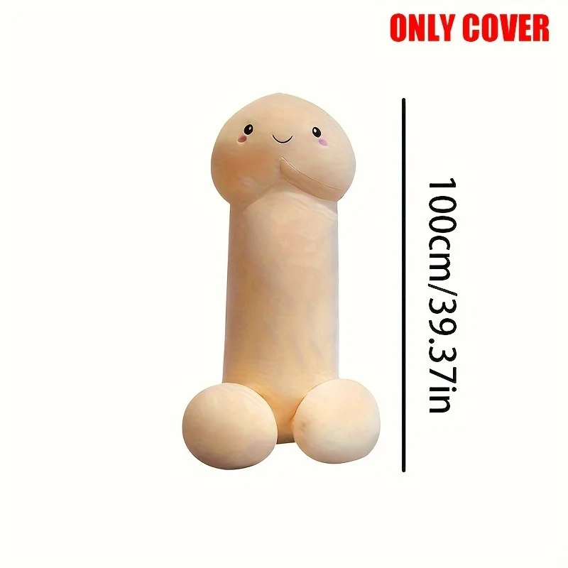 Simulation Penis Plush Toy Cover Plush Toy Cover Penis Plush Hug Pillow Cover Stuffed Sexy Interesting Gift For Girlfriend