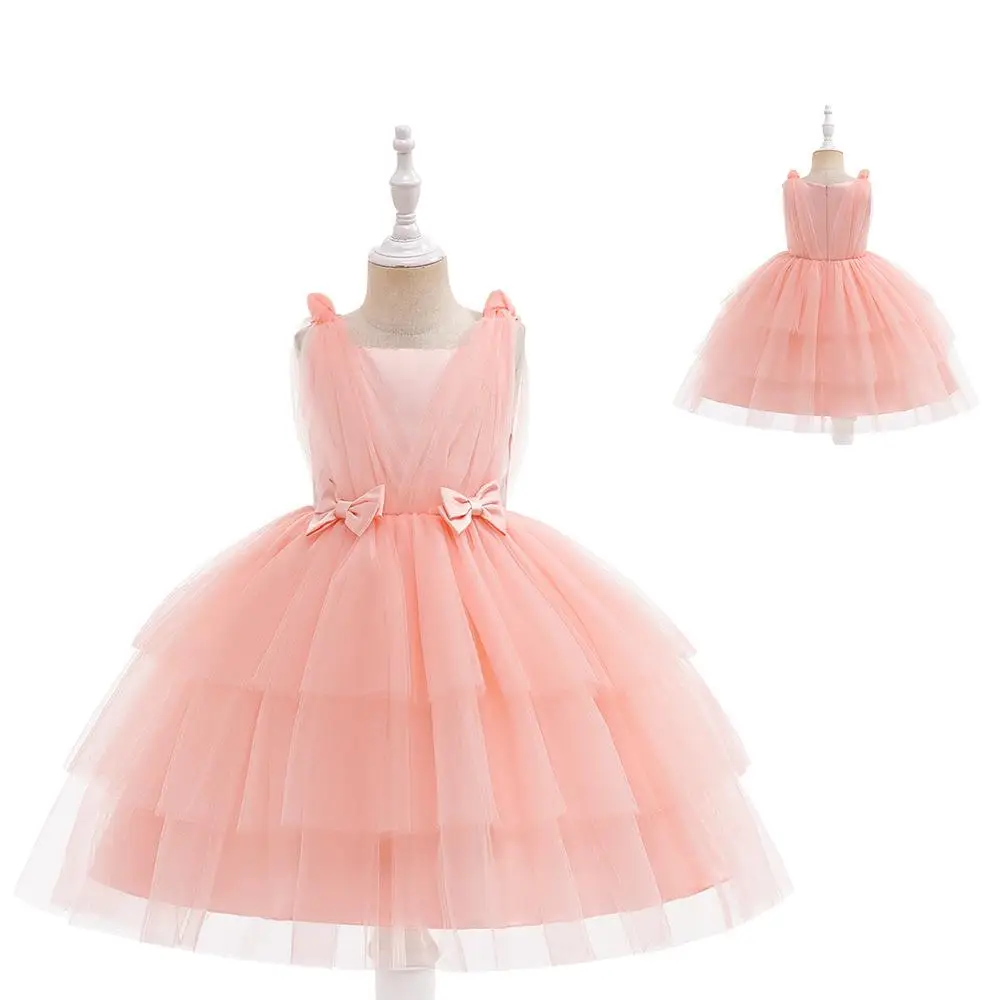 

Летняя детская юбка Dr Princ с узлом, тюлевая пышная юбка, юбка-торт, бальное платье, хлопок, 00% сценический костюм