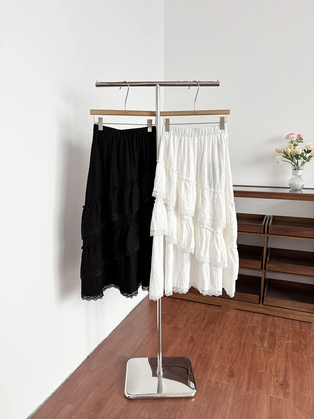 

Новая женская летняя многослойная асимметричная юбка миди с высокой талией, кружевными вставками и эффектом «кейк», свободного кроя, из полиэфирного волокна