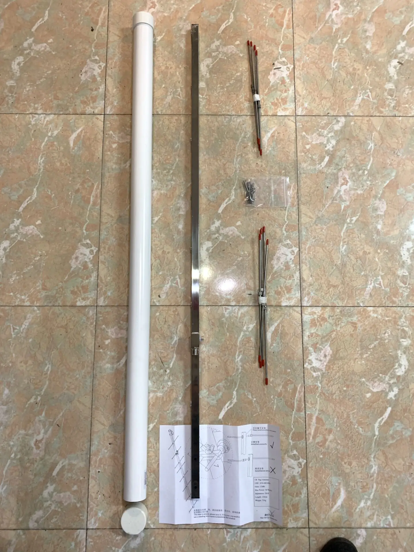 433M outdoor stainless steel yagi antenna 12dBi 8elements UHF430M 440MHz ham radio repeater tower aerial