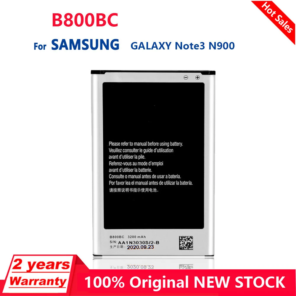 Genuine B800BC B800BU B800BE Battery 3200Mah For Samsung Galaxy Note 3 Note3 SM N900 N9002 N9005 N900A N900F N900M Batteries