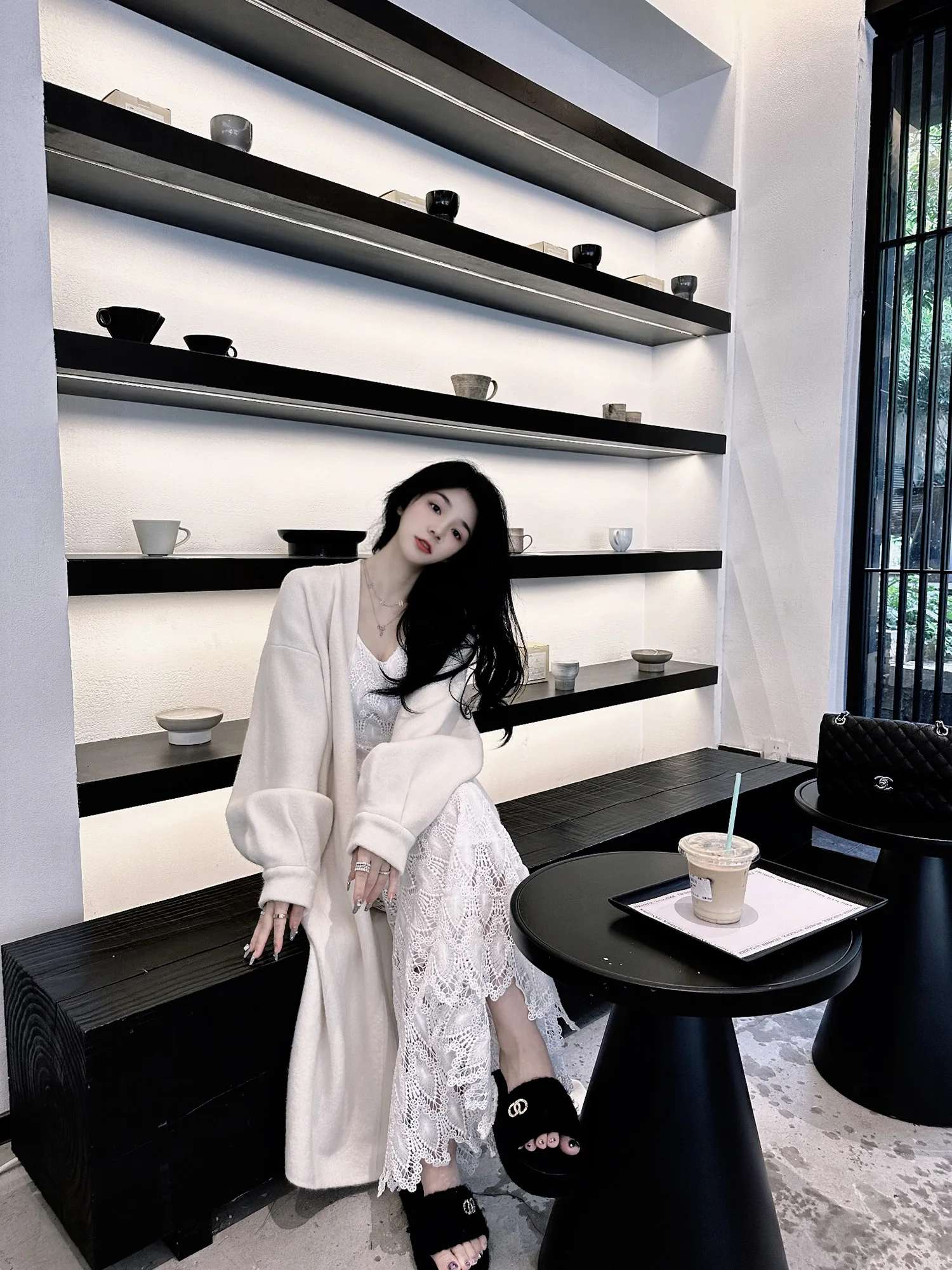 

Women's Mid-Length Knitted Sweater Cardigan Thiened Lazy Sle Loose Fit Autumn Winter Faion Casual Soft V-Ne Button-Up