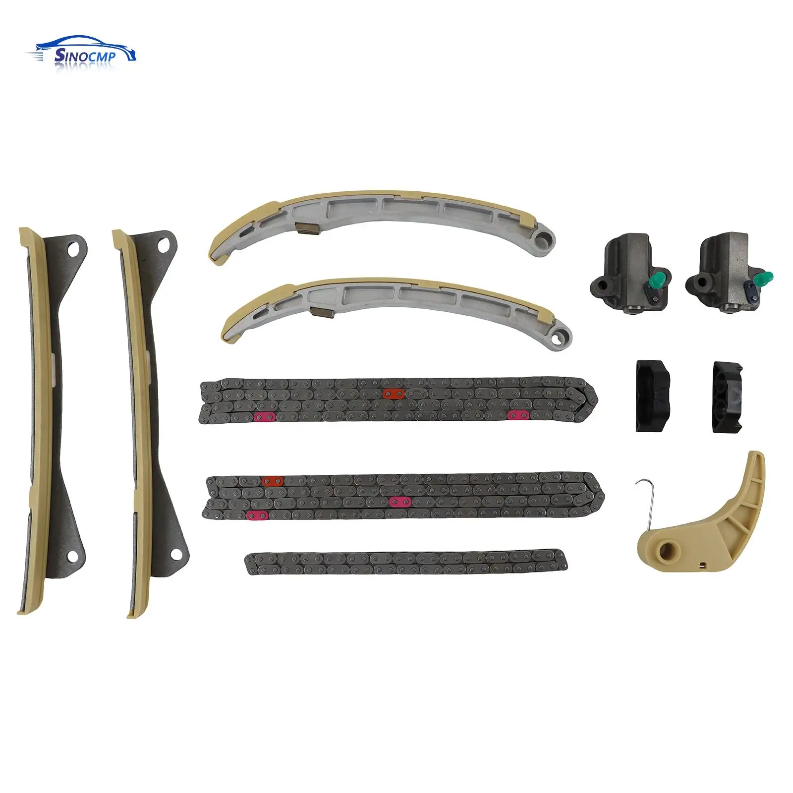 

Timing Chain Kit For 2015-2021 Sedona Genesis Azera Palisade Santa Fe 3.3 3.8L 24321-3L100 24350-3CGA1 24810-3CGA2 24410-3CGA3